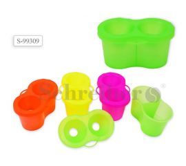 Краски-акварель, гель, стаканы для воды