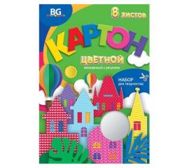 Картон цветной декорат.,«веселый»