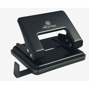 Дырокол 20л. «Attomex» 4020306 метал., с линейкой,черный