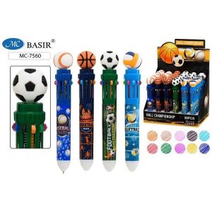 Авторучка 10цв. МС-7560 «СПОРТ»