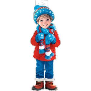 Плакат А3 0-35-5043 Мальчик в зимней одежде