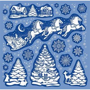 Наклейки 330*335 8-37-5006 Новогодние