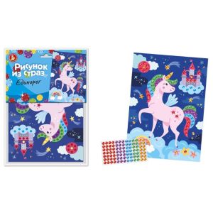 Рисунок из страз «Единорог» 05531