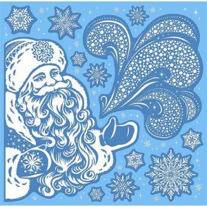 Наклейки 330*335 8-37-5008 Новогодние