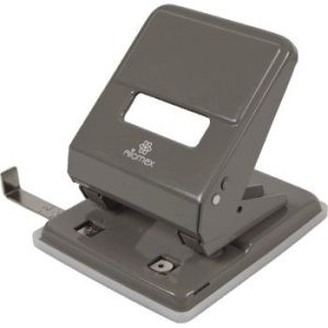 Дырокол 45л. «Attomex» 4020313 метал. с линейкой серый