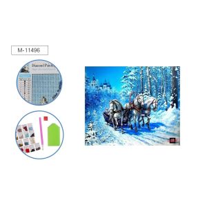 Мозаика алмазная по номерам 25*30 М-11496 Тройка