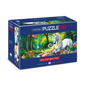 Пазлы 240эл. А2 240ПЗ2_32966 Белый единорог