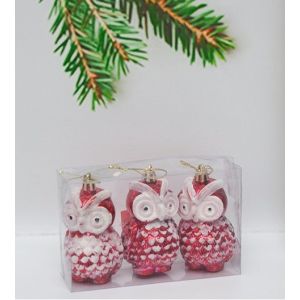 Набор фигурок «сова» 3шт. в пласт. упак. 9см BA006