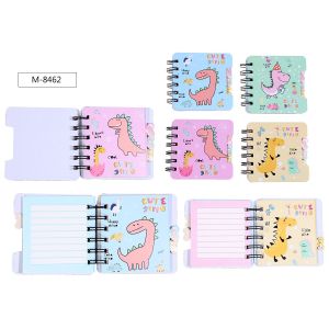 Блокнот 57л. гребень M-8462 CUTE DINO 9,3х9,3 см