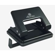 Дырокол 20л. «Attomex» 4020306 метал., с линейкой,черный