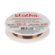 Проволока для бисера металл DG-2 d 0.2 мм 10 м  ±0.5 м №03 под св. медь