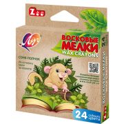 Мелки восковые 24цв. «Зоо» «Мини» шестигр. 8*90  12С 866-08