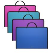 Портфель пластик А4 на молнии 1отд. ErichKrause Diagonal Vivid 47087 ассорти