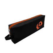 Пенал на молнии LAMARK0028 21х7х3,5м черный, молния и лого оранжевые