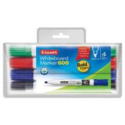 Набор маркеров для досок 4цв. LUXOR 3340/4WT спирт основа, 1-3мм