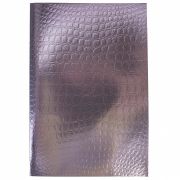 Тетрадь А4 96л. кл. бумвинил METALLIC тиснение CROCO Коричневый 96Т4бвВ3 (072790)