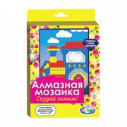 Мозаика алмазная по номерам 20*15 (частичная) 87960 Паровоз
