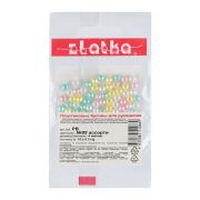 Бусина «Zlatka» MIX пластик PB 4мм 10 г ± 0.2 г №09 ассорти