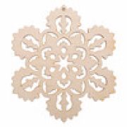 Деревянная заготовка из фанеры ВД-1201 Подвеска «Снежинка №4» 8х9см
