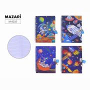 Блокнот дет. на замочке M-9233 13*18 48л. Космос