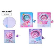 Блокнот дет. на замочке M-9226 12,7*16,3 48л. Леденец