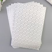 Набор фоамиран метал. А4 5 листов «Вспышка серебро» 2мм 5085218