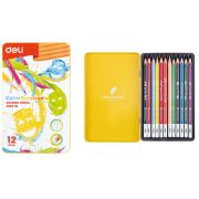 Карандаши 12цв. DELI EC00205 Color Emotion мет.кор.