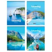 Блокнот А5 гребень (крепление сверху) 40л. Б5гр40 12147 Amazing