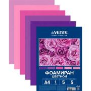 Набор фоамирана А4 1мм 5л. 5цв. «deVENTE. HOBBY CREATIVE» 8112405 оттенки розово-сиреневого цвета