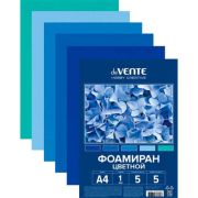 Набор фоамирана А4 1мм 5л. 5цв. «deVENTE. HOBBY CREATIVE» 8112402 оттенки синего цвета