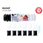 Масса суперлегкая 12шт.*13г M-4199-12W&B + 3 стека БЕЛЫЙ+ЧЁРНЫЙ