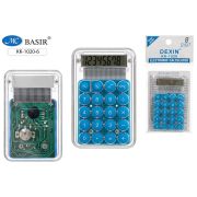 Калькулятор карманный Basir KK-1020-6 8разр., питание от батареек 85*55 голубой