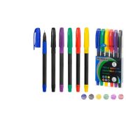 Набор шарик. ручек 6цв. МС-7055-6 игольчатый наконечник 0,7мм