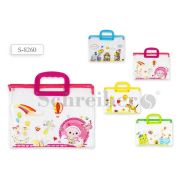 Сумка пласт. дет. S 8260 24,5*32,5 диз. в ассорт.