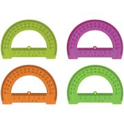Транспортир пластик 12см neon cristal ТР31/310