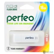 Флэш-драйв 16GB Perfeo USB C04 White