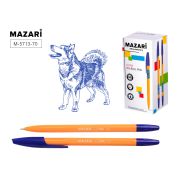 Ручка на масл. основе М-5713-70 ULTRA синяя игольчатый пиш.узел 1.0мм, корпус пласт. оранж