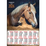Календарь А3 2026 Символ года ПМ-26-035 Лошадиная нежность