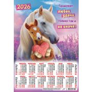Календарь А3 2026 Символ года ПМ-26-018 Талисман любви и удачи