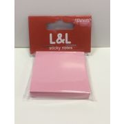 Самоклеющийся блок 50*50 100л. розовый L&L 216047-3