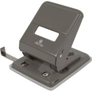 Дырокол 45л. «Attomex» 4020313 метал. с линейкой серый