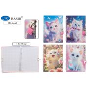 Блокнот дет. на замочке МС-7461 «КОШКИ» 48л. 180*130