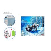 Мозаика алмазная по номерам 25*30 М-11496 Тройка