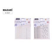 Стразы самоклеящиеся M-8647 акрил 12*16 см АССОРТИ
