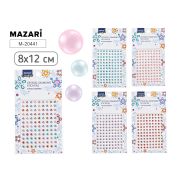 Наклейки M-20441 Стразы пластик 8*12 см, 4 дизайна