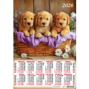 Календарь А2 2026 Животные Собаки ПО-26-106