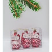 Набор фигурок «сова» 3шт. в пласт. упак. 9см BA006