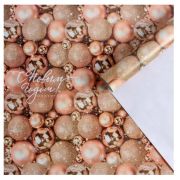 Бумага упаковочная глянцевая 70*100см Золотые шары 5155300