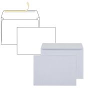 Конверт С5 162*229 белый отрывн. лента запечатка, 41380