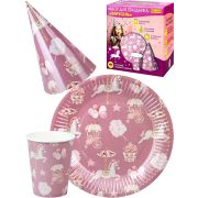 Набор для праздника Карусель (тарелка 6 шт, стаканы 6 шт, колпаки 6 шт)НП-2140